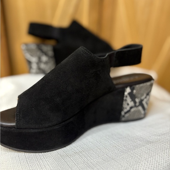 Cordani Black Suede Slingback Mules Size 38 - Picture 3 of 7